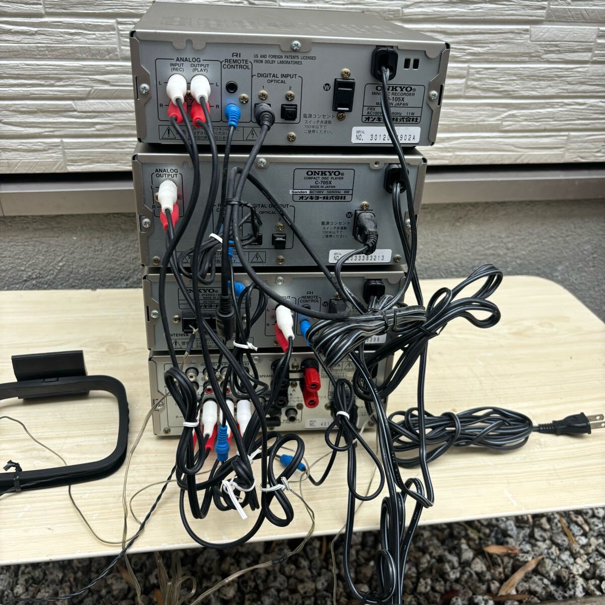 ONKYO オンキョー システムコンポ オーディオ機器 MD-105TX C ONKYO オンキョー システムコンポ オーディオ機器 MD-105TX C