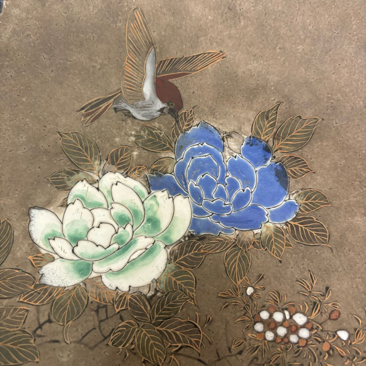 大皿 骨董 絵皿 金彩 色絵 九谷焼 加賀国 40cm(皿)|売買された 大皿 骨董 絵皿 金彩 色絵 九谷焼 加賀国 40cm(皿)|売買された