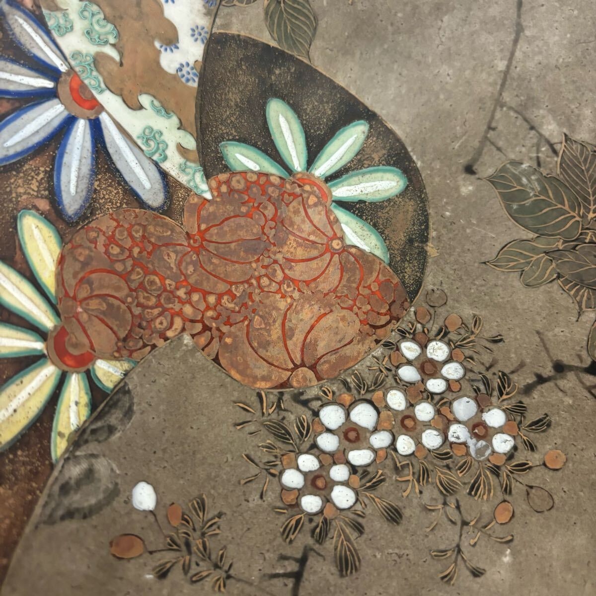 大皿 骨董 絵皿 金彩 色絵 九谷焼 加賀国 40cm(皿)|売買された 大皿 骨董 絵皿 金彩 色絵 九谷焼 加賀国 40cm(皿)|売買された