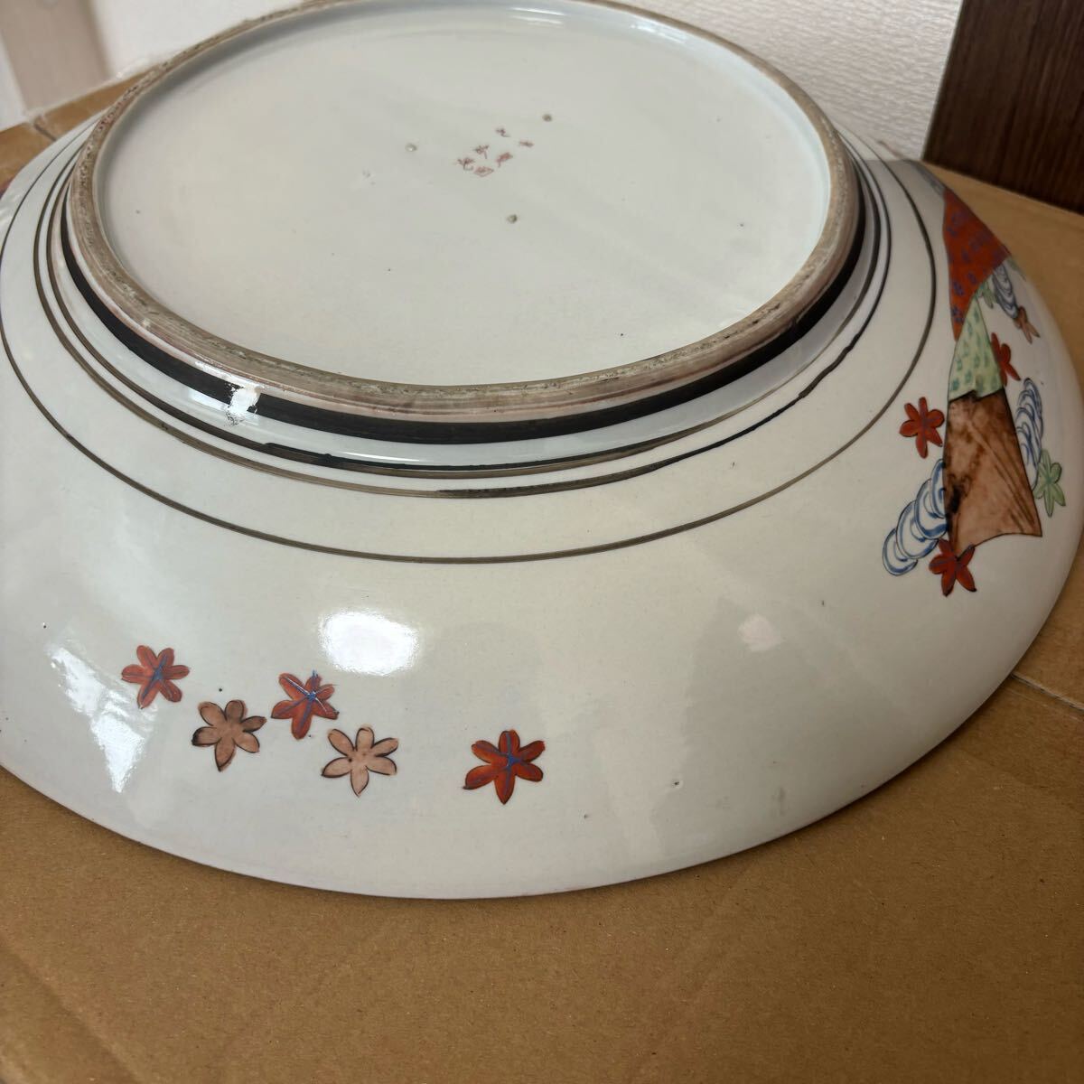 大皿 骨董 絵皿 金彩 色絵 九谷焼 加賀国 40cm(皿)|売買された 大皿 骨董 絵皿 金彩 色絵 九谷焼 加賀国 40cm(皿)|売買された