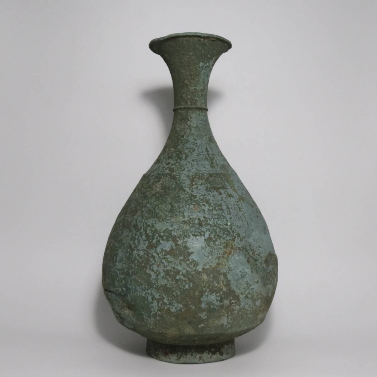 韓国美術 高麗青銅 新羅 青銅 花瓶 長頸瓶 12~13世紀 仏教 韓国美術 高麗青銅 新羅 青銅 花瓶 長頸瓶 12~13世紀 仏教