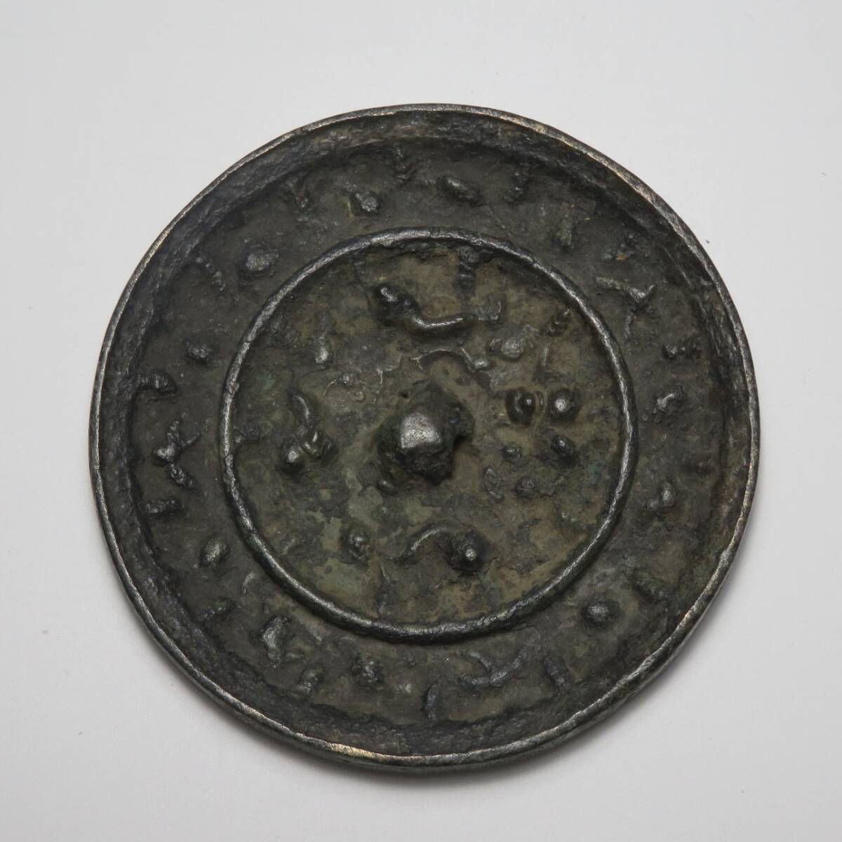 中国美術 時代物 唐代 銅鏡 古鏡 銅製 動物図 海獣葡萄(鏡 中国美術 時代物 唐代 銅鏡 古鏡 銅製 動物図 海獣葡萄(鏡