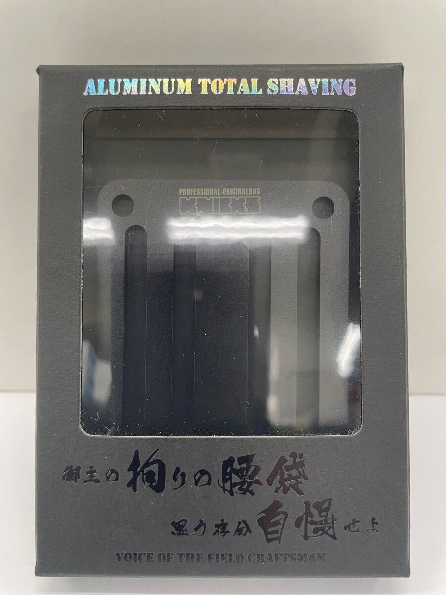 【未使用】N21 4851 ニックス 削り出しアルミベルトループ ALU-15-B 黒 ブラック おしゃれ かっこいい