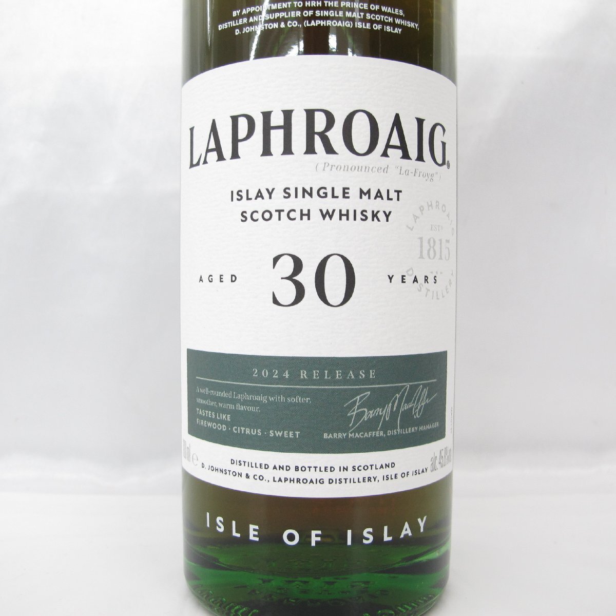1円~【未開栓】LAPHROAIG ラフロイグ 30年 2024 リリース 1円~【未開栓】LAPHROAIG ラフロイグ 30年 2024 リリース