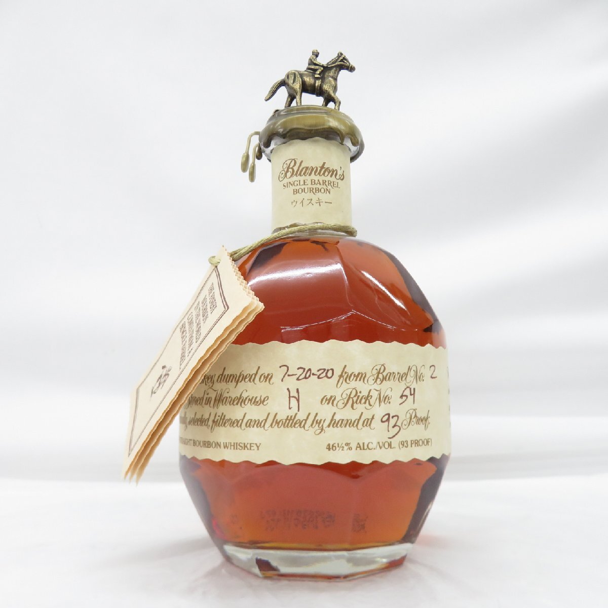 未開栓】Blanton's ブラントン シングルバレル 2020 ウイスキー 未開栓】Blanton's ブラントン シングルバレル 2020 ウイスキー