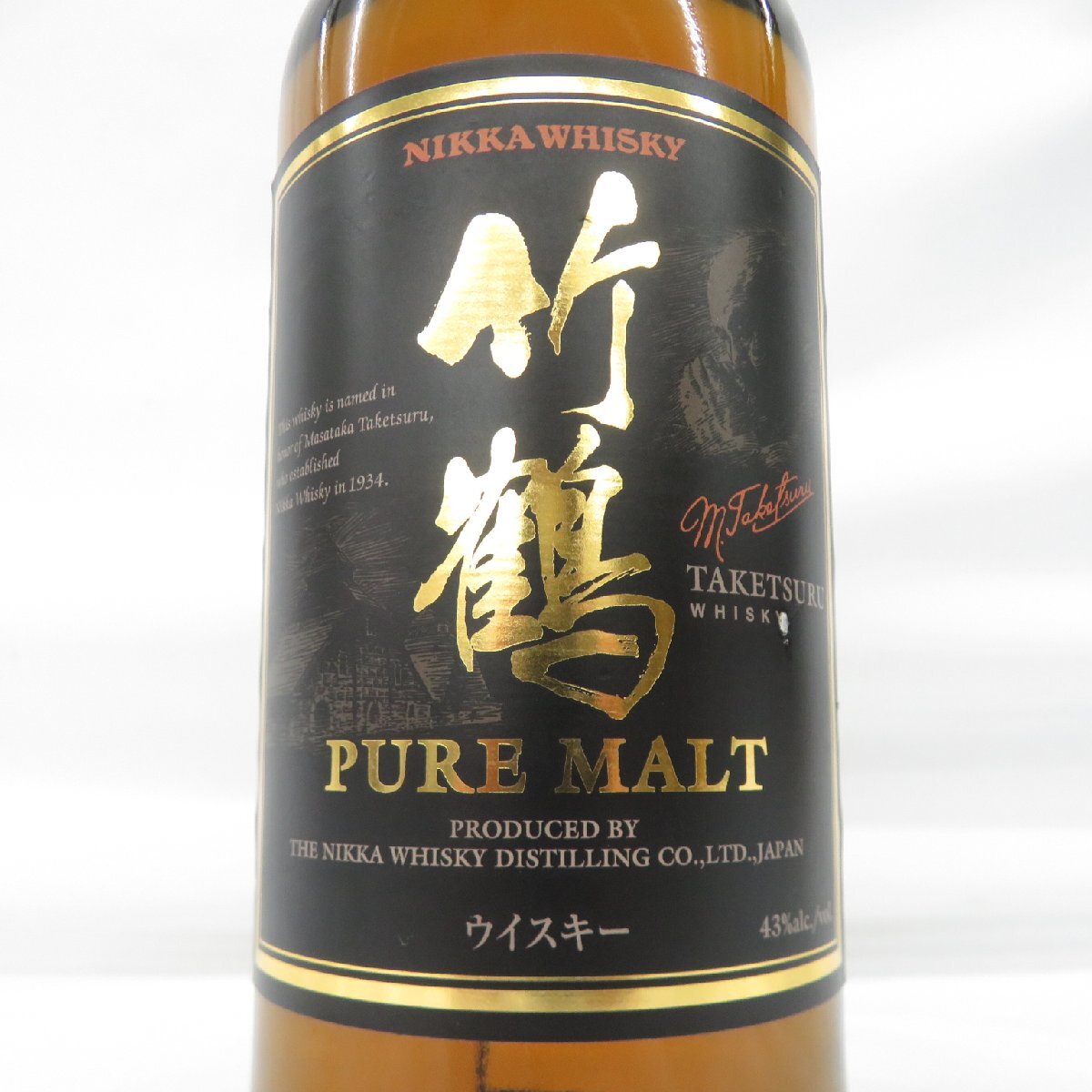 未開栓】NIKKA ニッカ 竹鶴 ピュアモルト ウイスキー 700ml 43