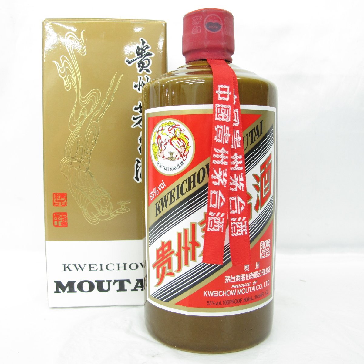 未開栓】貴州茅台酒 マオタイ酒 天女ラベル 2024 茶ボトル 未開栓】貴州茅台酒 マオタイ酒 天女ラベル 2024 茶ボトル
