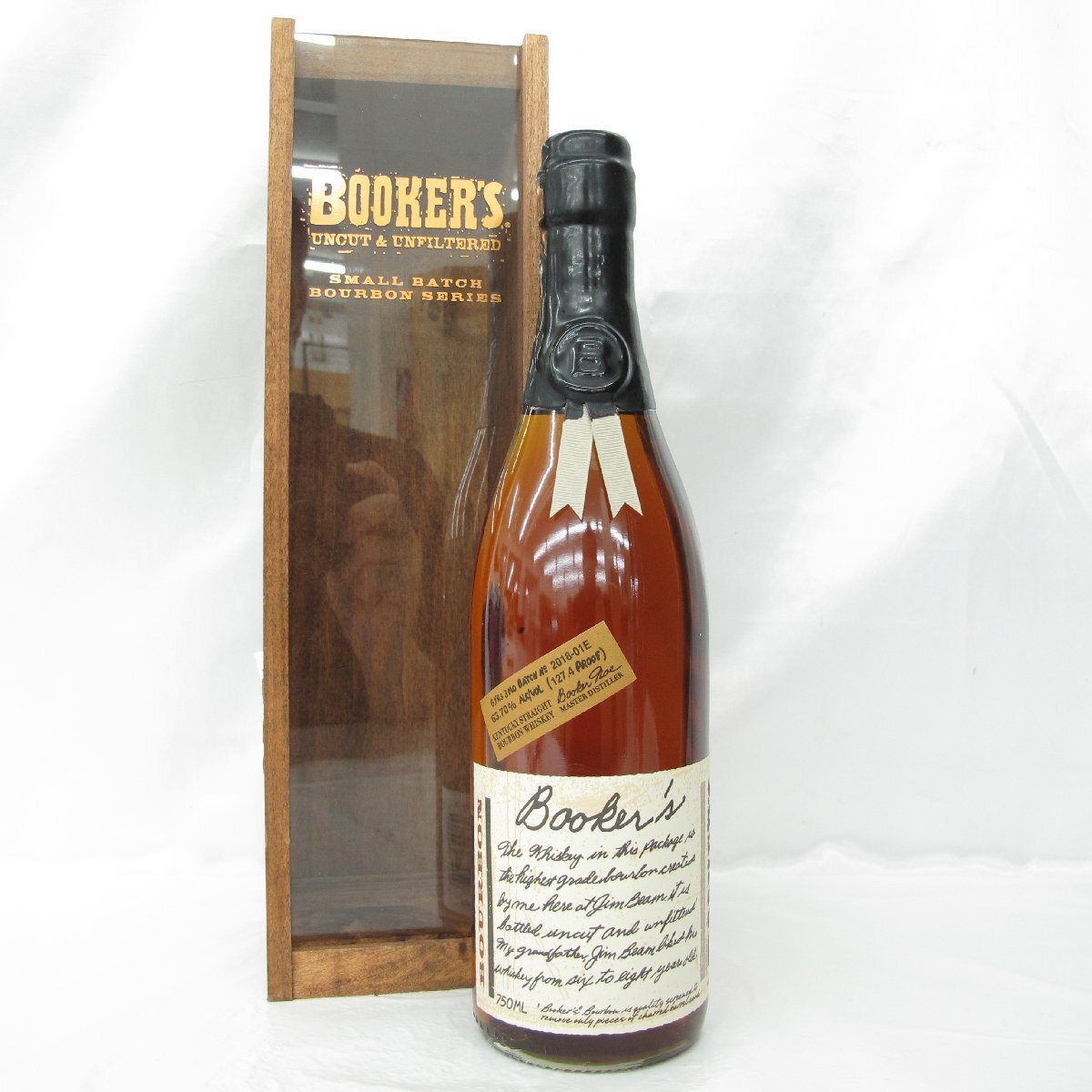 1円～ 【未開栓】BOOKER'S ブッカーズ 6年3ヶ月 2018 ウイスキー 750ml 63.7% 木箱付 816113603 0418