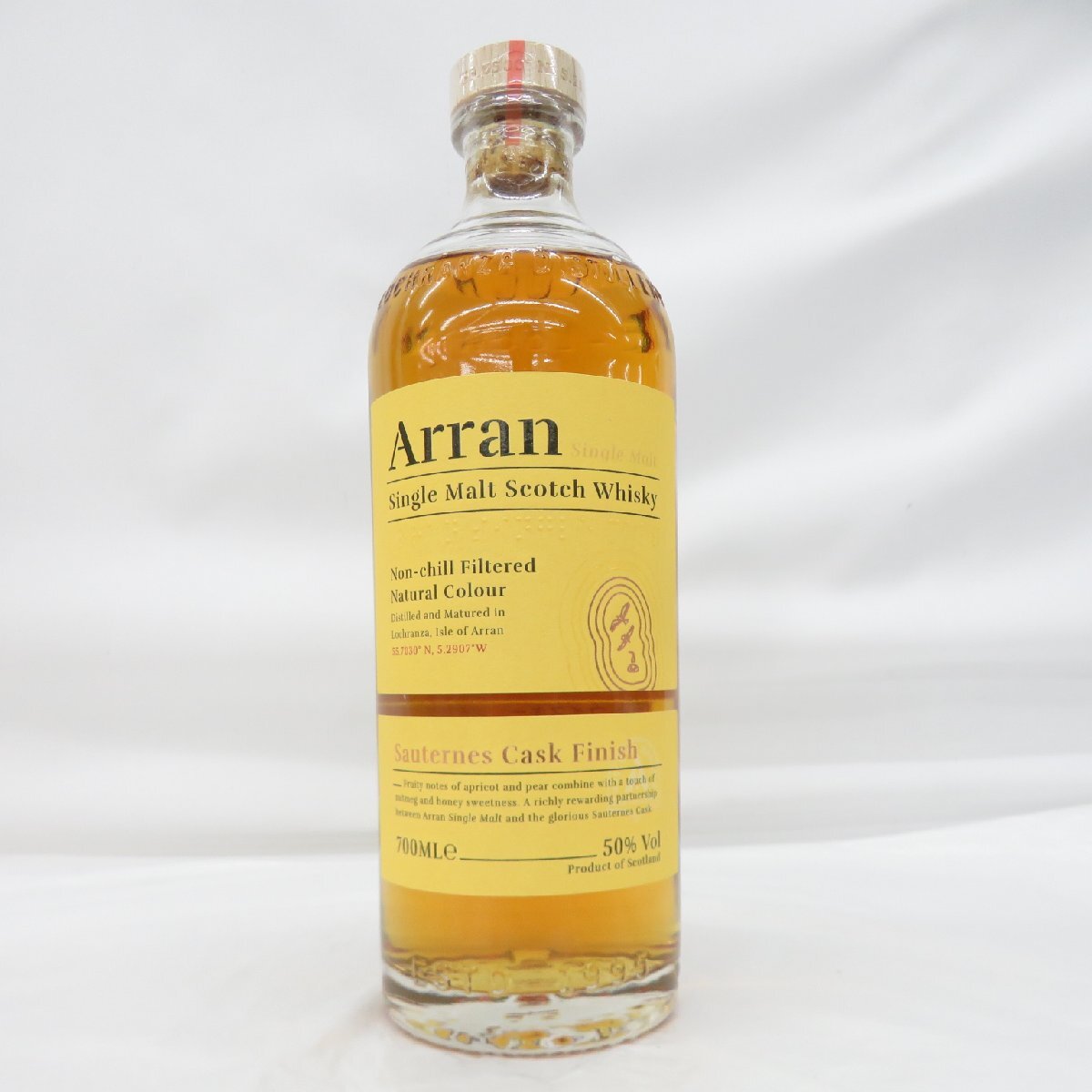 未開栓】Arran アラン ソーテルヌ カスク フィニッシュ シングル 未開栓】Arran アラン ソーテルヌ カスク フィニッシュ シングル