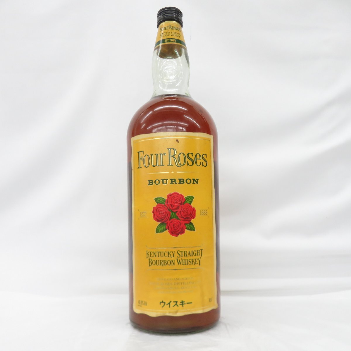 【未開栓】Four Roses フォアローゼズ イエローラベル ウイスキー 4500ml 40% ※目減り有 11828922 0419