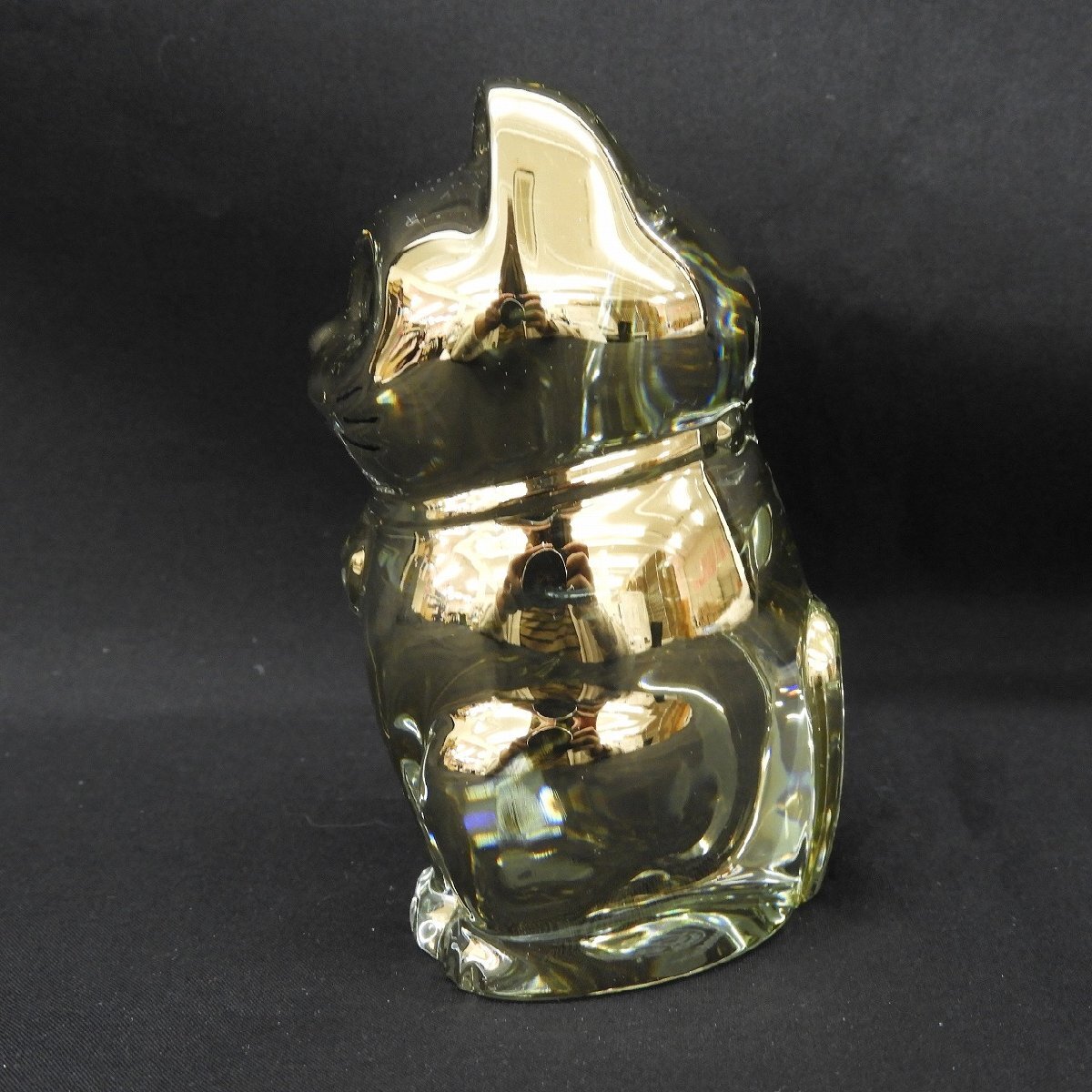 未使用品】Baccarat バカラ クリスタル 招き猫 ラッキーキャット 未使用品】Baccarat バカラ クリスタル 招き猫 ラッキーキャット
