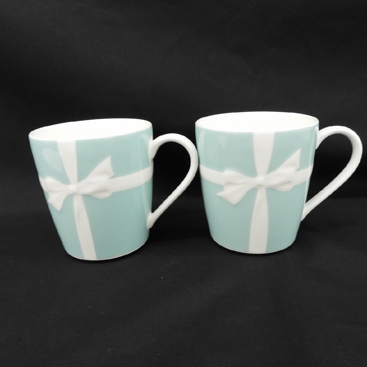 1円~【中古品】TIFFANY&Co. ティファニー マグカップ リボン 1円~【中古品】TIFFANY&Co. ティファニー マグカップ リボン