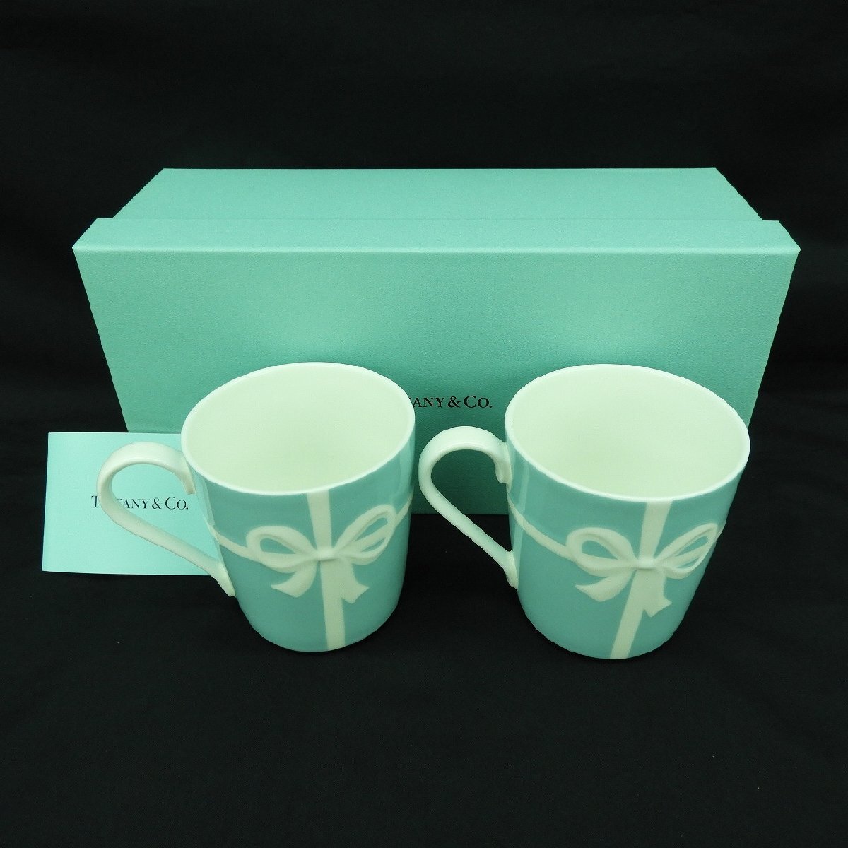 美品】TIFFANY&Co. ティファニー マグカップ ブルーボックス 美品】TIFFANY&Co. ティファニー マグカップ ブルーボックス