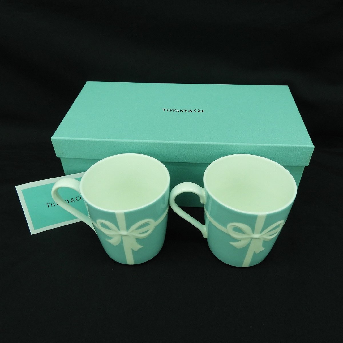 美品】TIFFANY&Co. ティファニー マグカップ ブルーボックス 美品】TIFFANY&Co. ティファニー マグカップ ブルーボックス