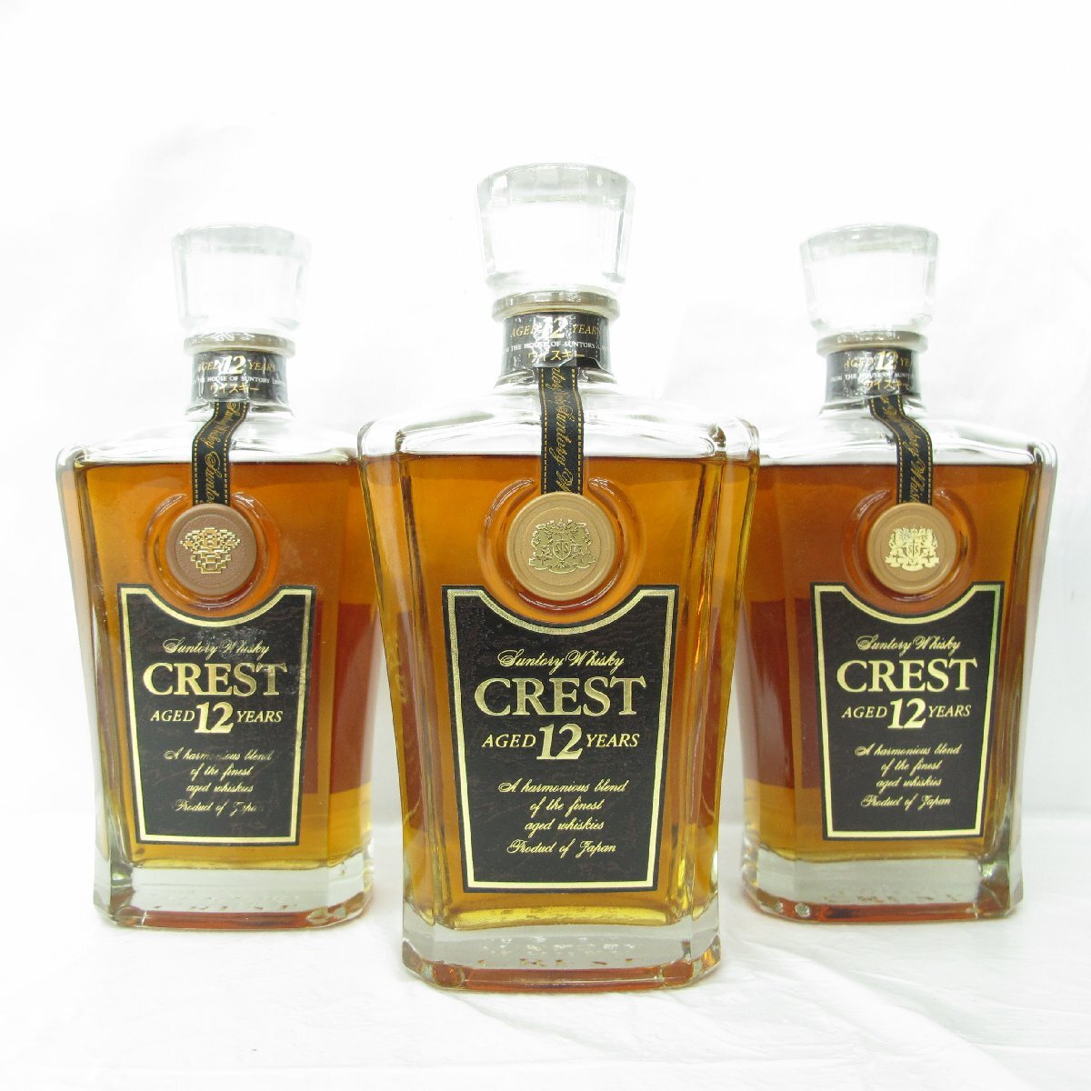 1円~【未開栓】SUNTORY サントリー CREST クレスト 12年 3本 1円~【未開栓】SUNTORY サントリー CREST クレスト 12年 3本