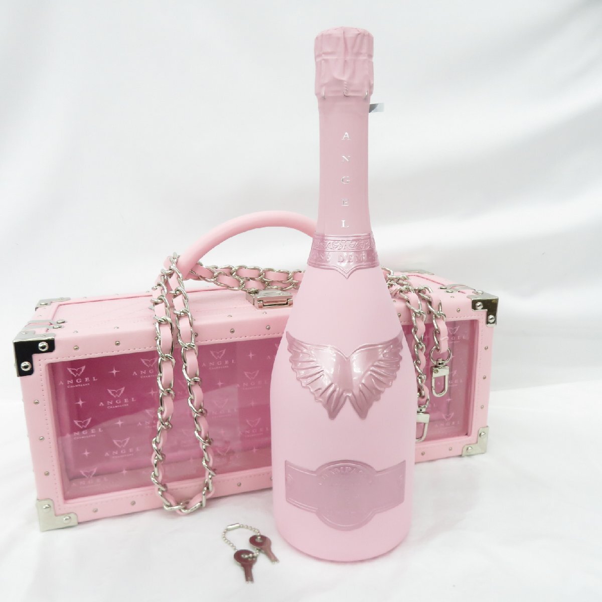 未開栓】ANGEL エンジェル ドゥミセック ロゼ ピンク レザー 未開栓】ANGEL エンジェル ドゥミセック ロゼ ピンク レザー