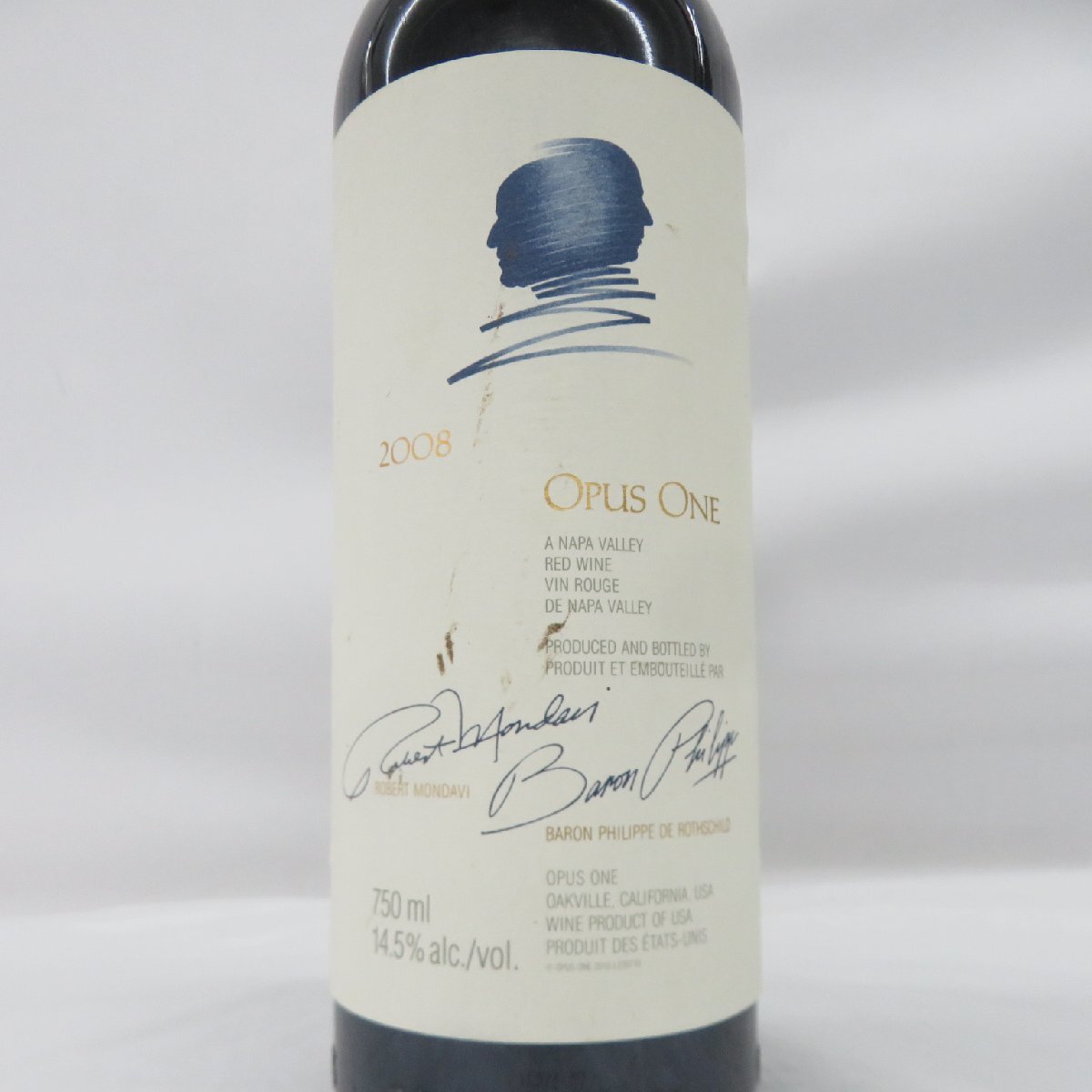 1円~【未開栓】OPUS ONE オーパスワン 2008 赤 ワイン 750ml 1円~【未開栓】OPUS ONE オーパスワン 2008 赤 ワイン 750ml