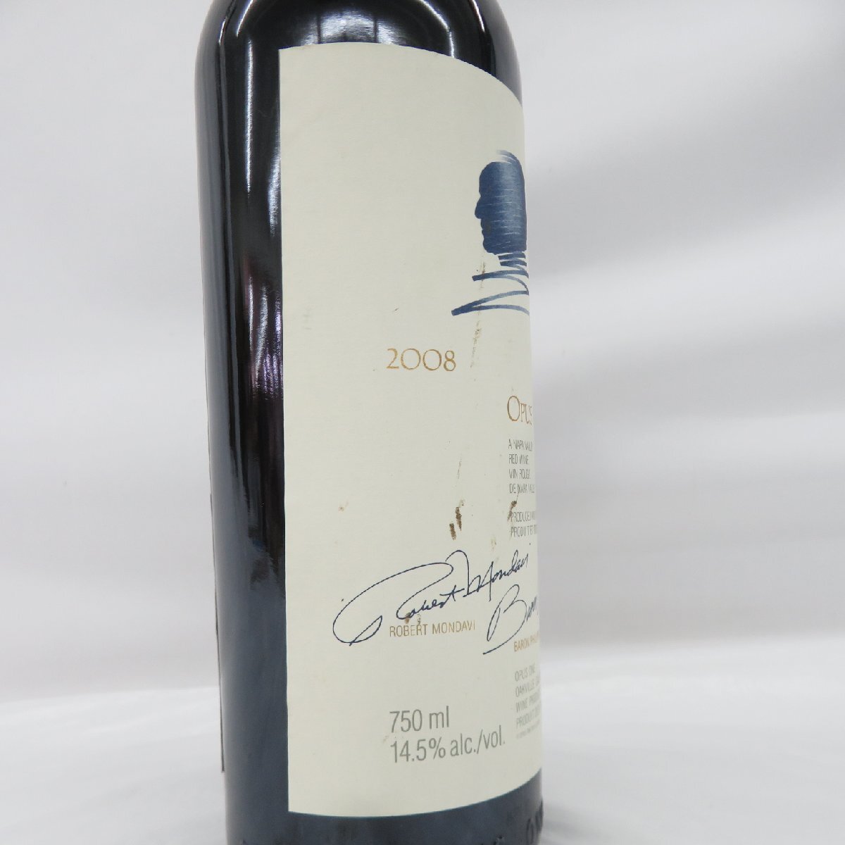 1円~【未開栓】OPUS ONE オーパスワン 2008 赤 ワイン 750ml 1円~【未開栓】OPUS ONE オーパスワン 2008 赤 ワイン 750ml