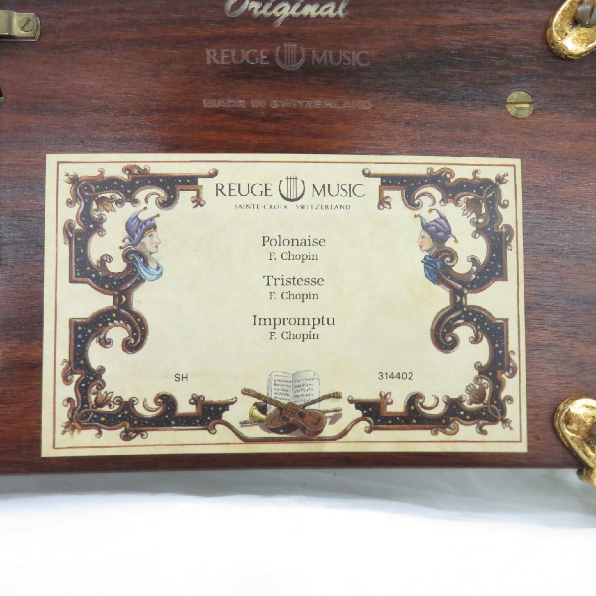 中古品】REUGE リュージュ オルゴール CH3/144 314402 144弁 中古品】REUGE リュージュ オルゴール CH3/144 314402 144弁