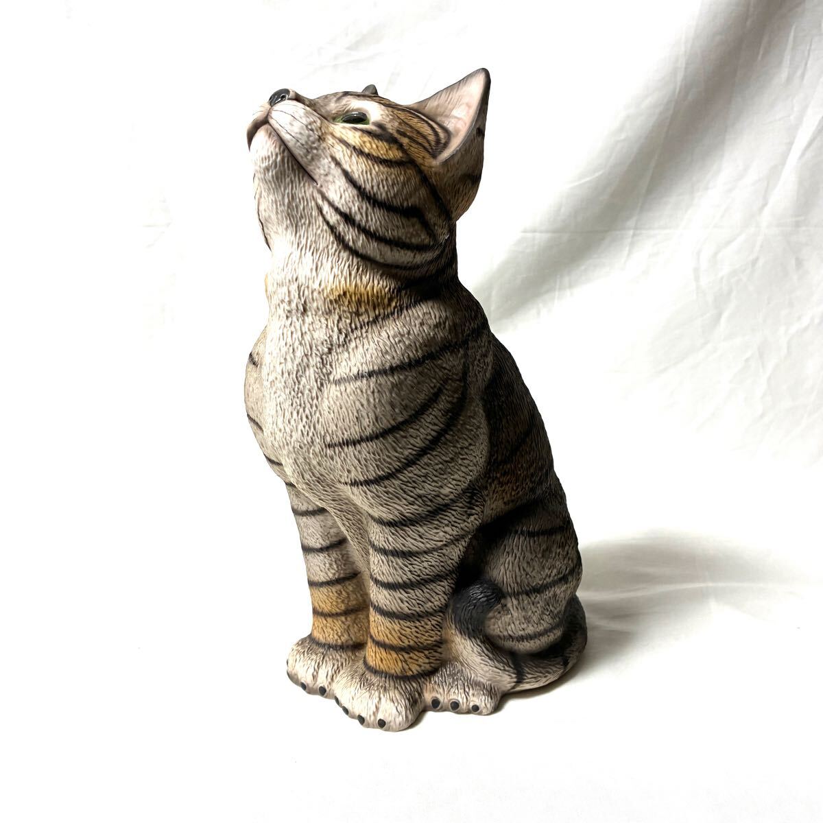 Demain ドマン 猫 陶器 置物 高さ25cm フィギュリン インテリア Demain ドマン 猫 陶器 置物 高さ25cm フィギュリン インテリア