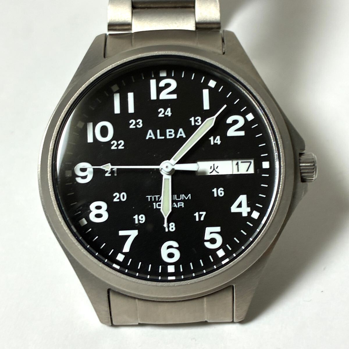 SEIKO セイコー ALBA アルバ TITANIUM 10 BAR VJ53-KKF0 腕時計 SEIKO セイコー ALBA アルバ TITANIUM 10 BAR VJ53-KKF0 腕時計