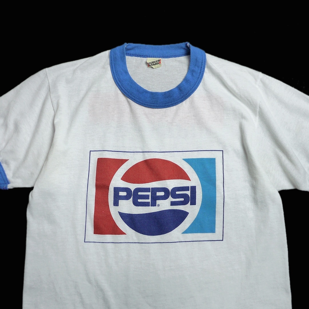 USA製 80s PEPSI SCREEN STARS 企業物 ビンテージ ペプシ コーラ USA製 80s PEPSI SCREEN STARS 企業物 ビンテージ ペプシ コーラ