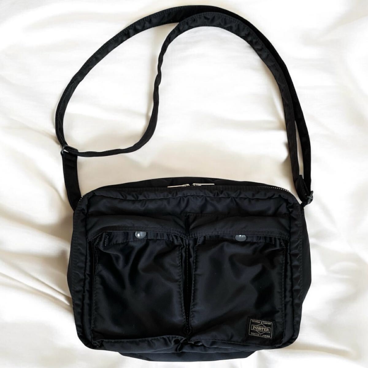 レア 美品 ポーター タンカー スリングバッグ W zip ブラック レア 美品 ポーター タンカー スリングバッグ W zip ブラック