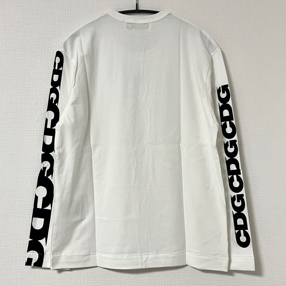 CDG COMME des Garcons サイズS 白 ロンT 長袖 Tシャツ ホワイト CDG COMME des Garcons サイズS 白 ロンT 長袖 Tシャツ ホワイト