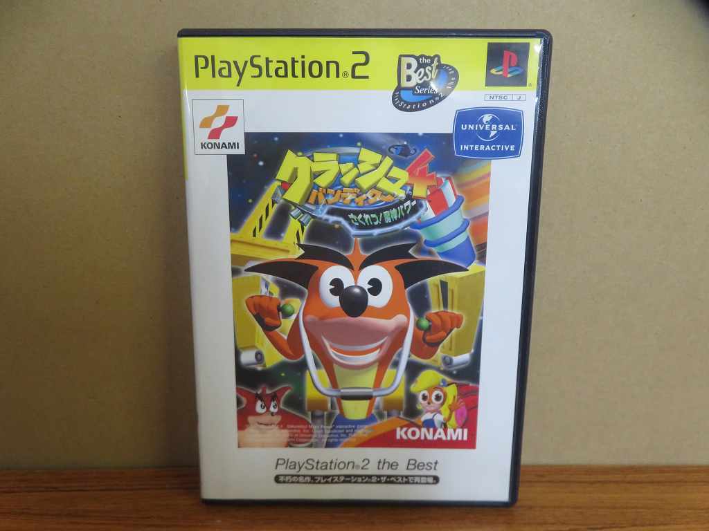 KMG4076★PS2ソフト クラッシュ?バンディクー4 さくれつ! 魔人パワー ベスト版 ケース説明書付き 起動確認済み 研磨?クリーニング済み