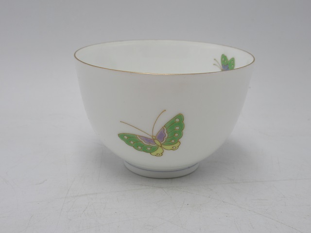 〓1)庫山窯 美濃焼 茶器セット 急須 湯呑/茶碗 5客 白磁 金彩 〓1)庫山窯 美濃焼 茶器セット 急須 湯呑/茶碗 5客 白磁 金彩