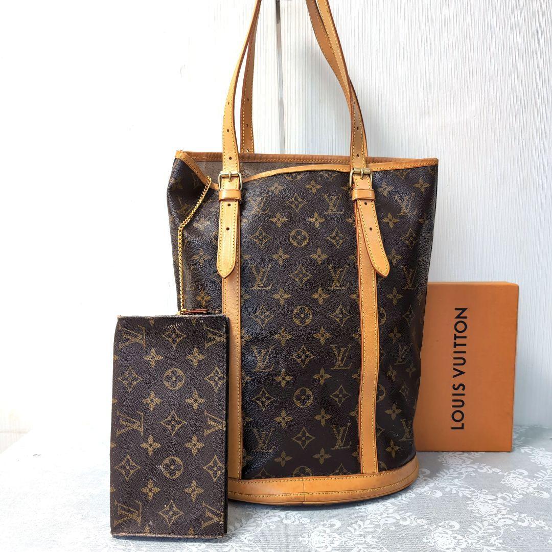 鑑定済・ポーチ付】ルイヴィトン LOUIS VUITTON モノグラム 鑑定済・ポーチ付】ルイヴィトン LOUIS VUITTON モノグラム