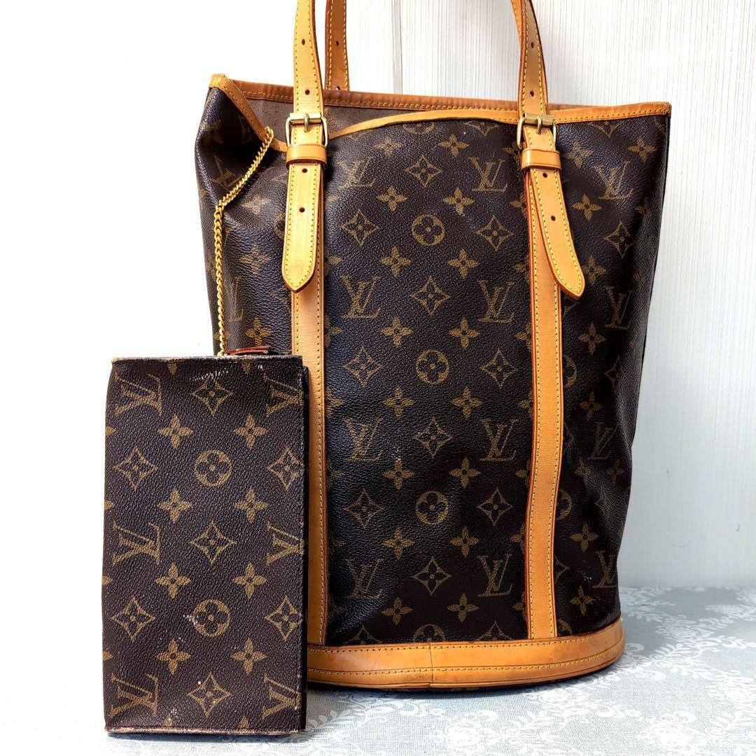 鑑定済・ポーチ付】ルイヴィトン LOUIS VUITTON モノグラム 鑑定済・ポーチ付】ルイヴィトン LOUIS VUITTON モノグラム