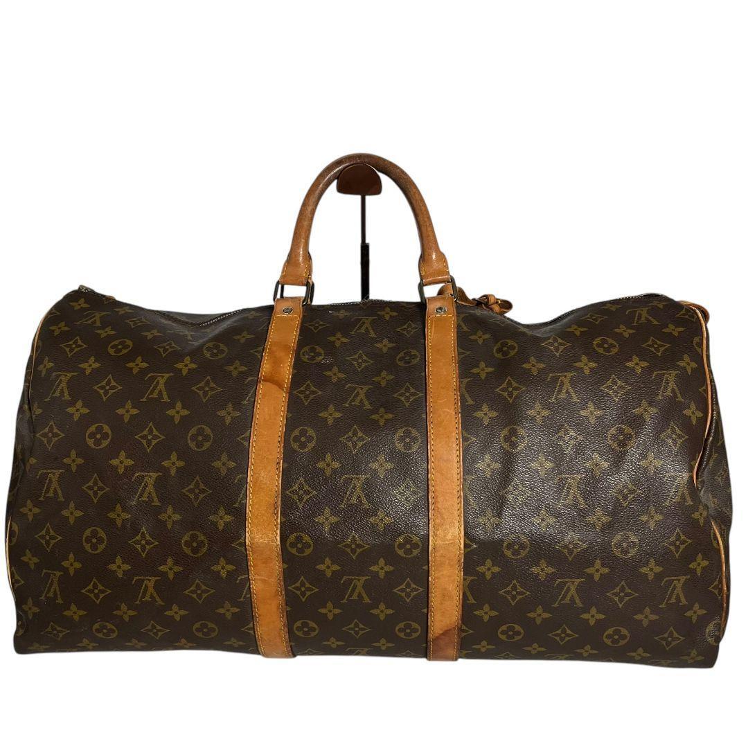 ネームタグ】ルイヴィトン LOUIS VUITTON モノグラム キーポル55 ネームタグ】ルイヴィトン LOUIS VUITTON モノグラム キーポル55
