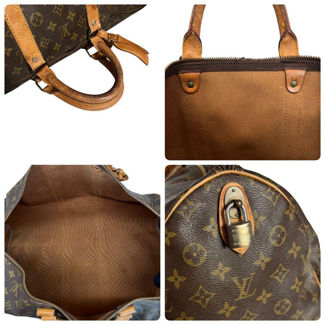 ネームタグ】ルイヴィトン LOUIS VUITTON モノグラム キーポル55 ネームタグ】ルイヴィトン LOUIS VUITTON モノグラム キーポル55