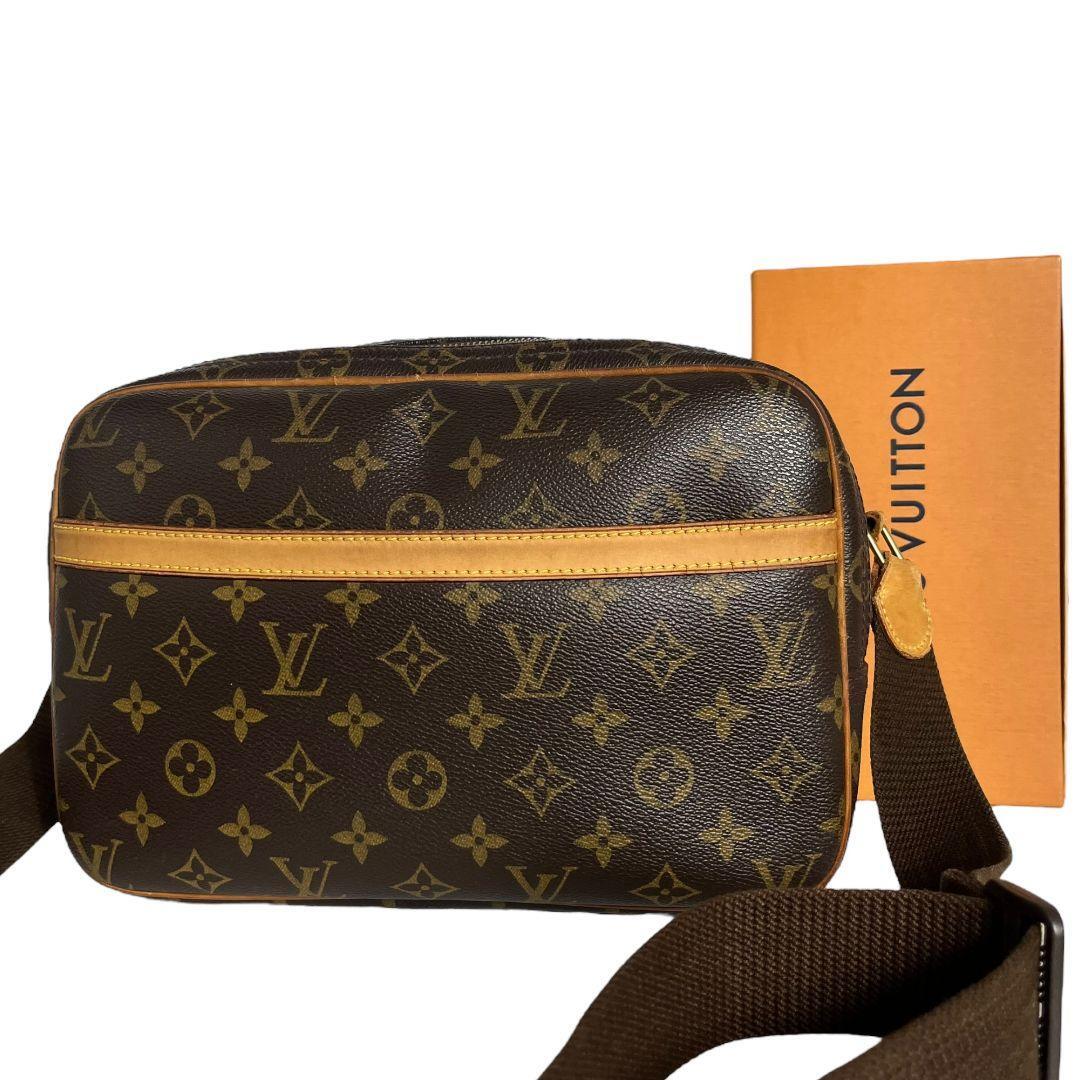 美品】ルイヴィトン LOUIS VUITTON モノグラム リポーターPM 美品】ルイヴィトン LOUIS VUITTON モノグラム リポーターPM