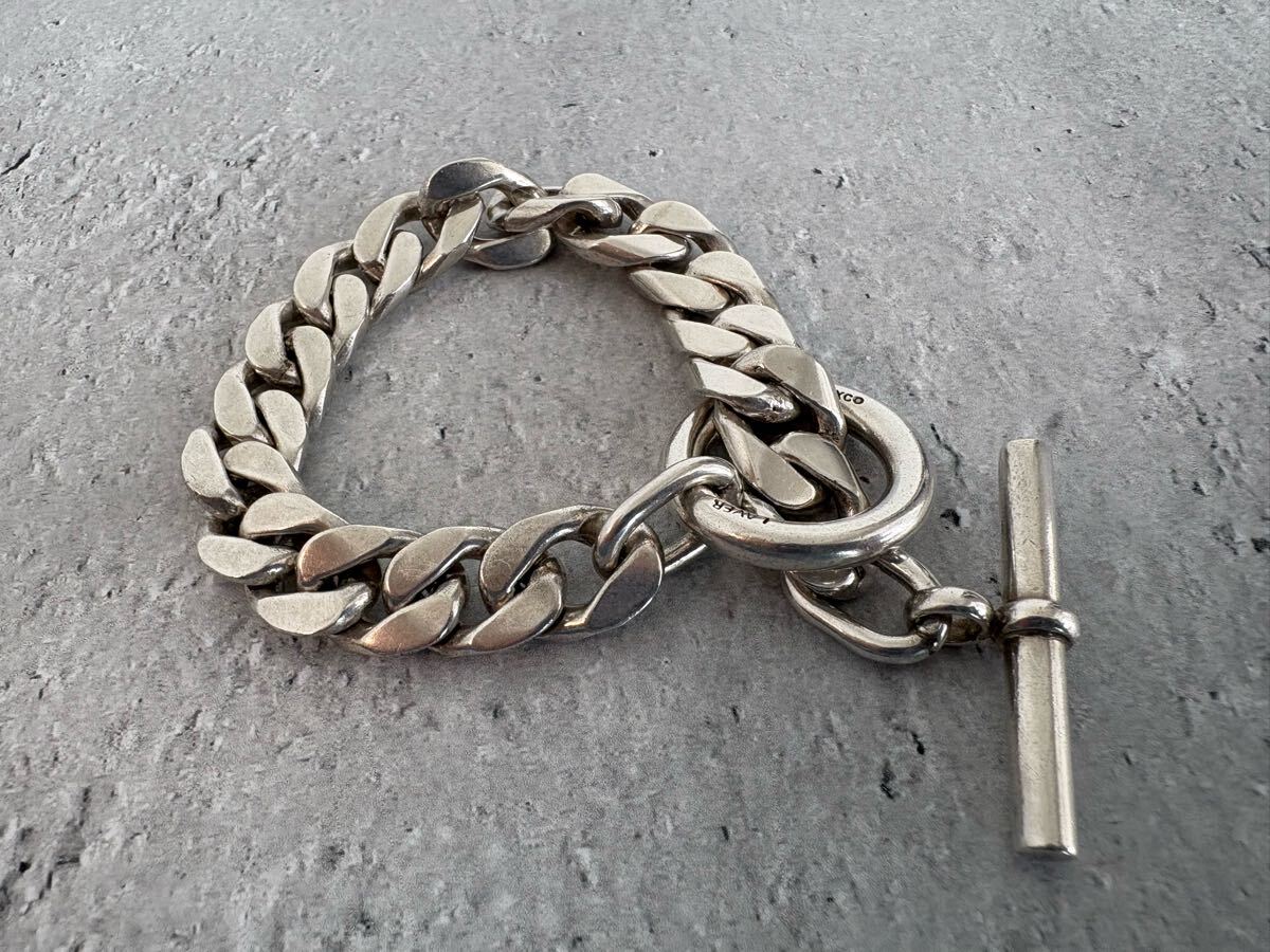 LAVER ブレスレット シルバー925 LAVER ラバー 11MM CURB CHAIN T BAR ブレスレット シルバー925