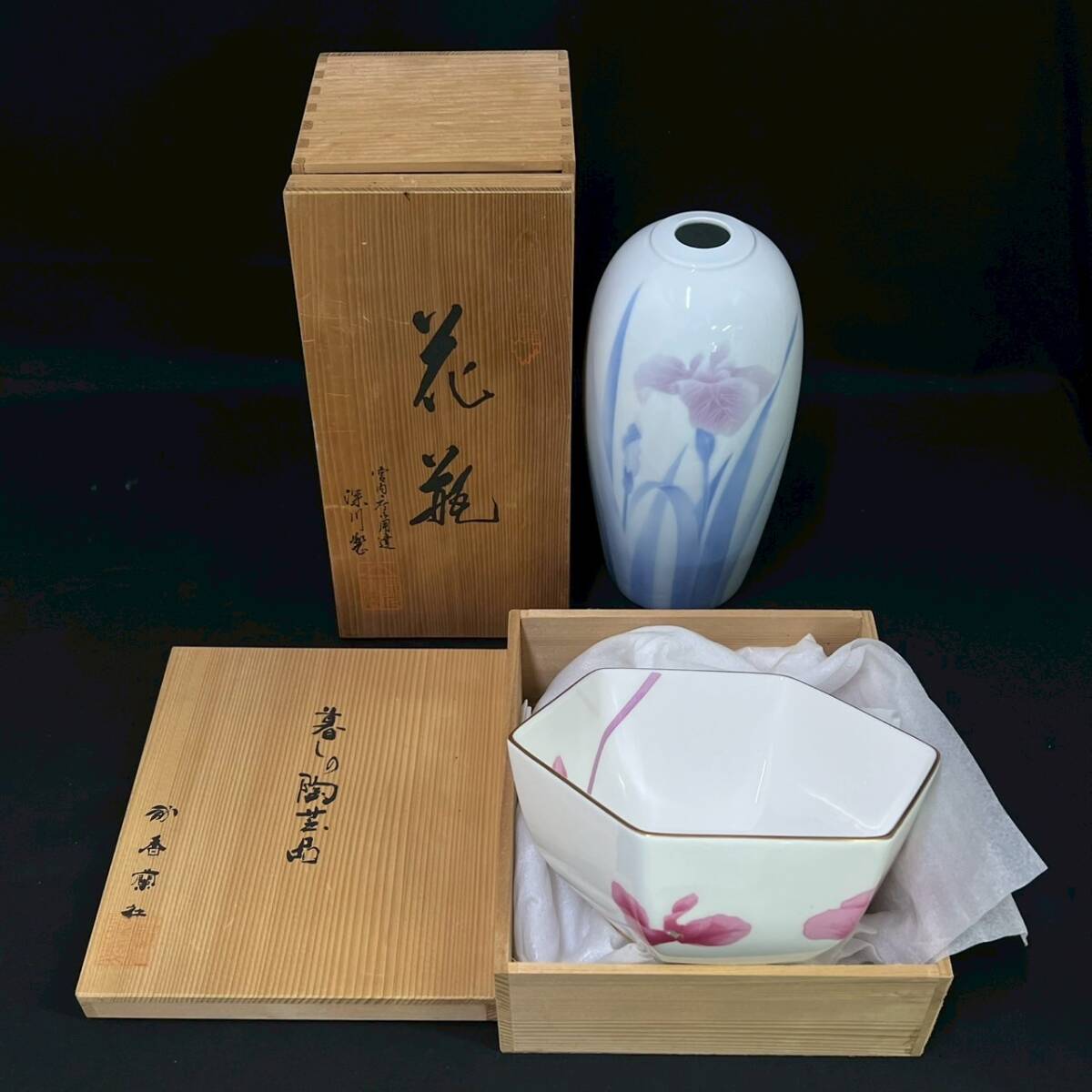 BDg128R 140 箱付き ブランド食器 まとめ 香蘭社 深川製磁 南天 BDg128R 140 箱付き ブランド食器 まとめ 香蘭社 深川製磁 南天