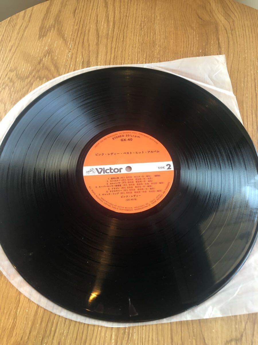 【帯付き】ピンクレディー / ベストヒットアルバム / LP レコード GX-40
