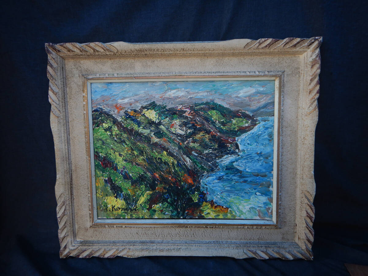 ④アンティーク額 小西安夫 木製額 額縁 油絵 油彩画 風景画 ④アンティーク額 小西安夫 木製額 額縁 油絵 油彩画 風景画