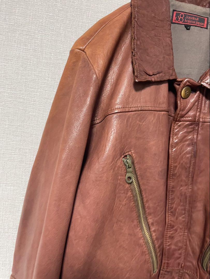 サンプル品 希少 Johnbull ジョンブル ラムレザージャケット L サンプル品 希少 Johnbull ジョンブル ラムレザージャケット L