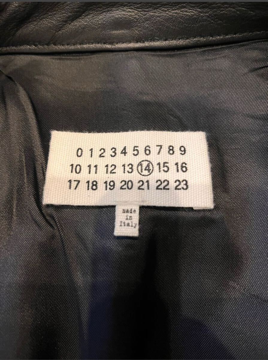 Martin Margiela ライダース レザージャケット ブラック 5ZIP 八 Martin Margiela ライダース レザージャケット ブラック 5ZIP 八