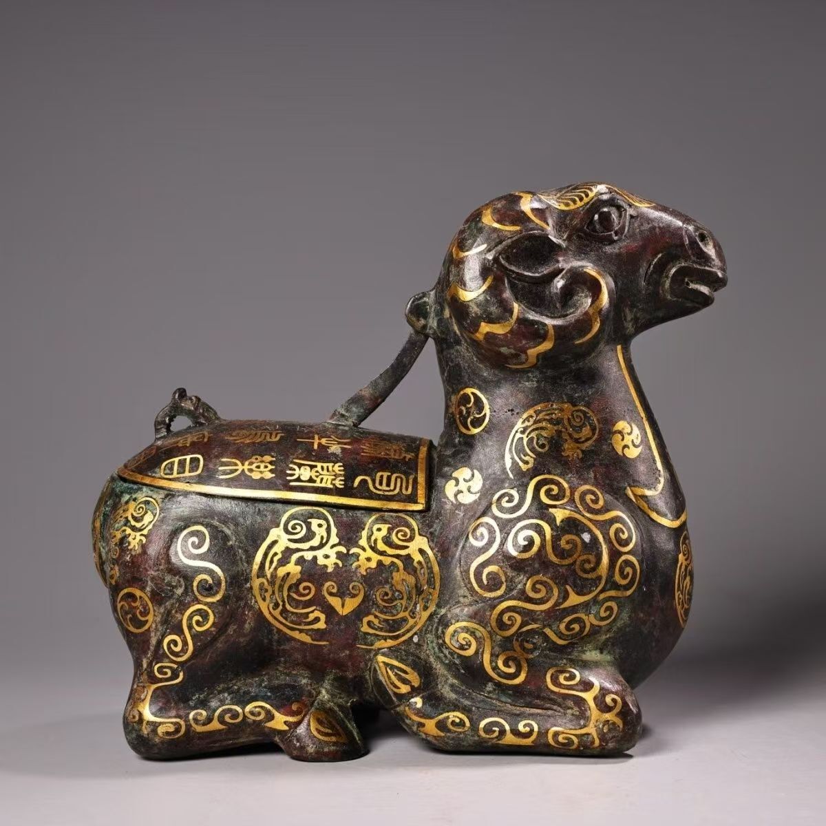 H98旧家収蔵 青銅器金羊尊 置物(銅製)|売買されたオークション H98旧家収蔵 青銅器金羊尊 置物(銅製)|売買されたオークション