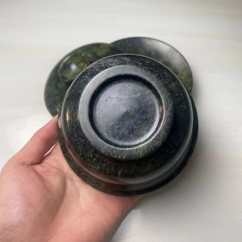M30中国美術 天然薬石 石蓋碗 蛇紋 石玉茶器 置物(東洋彫刻 M30中国美術 天然薬石 石蓋碗 蛇紋 石玉茶器 置物(東洋彫刻