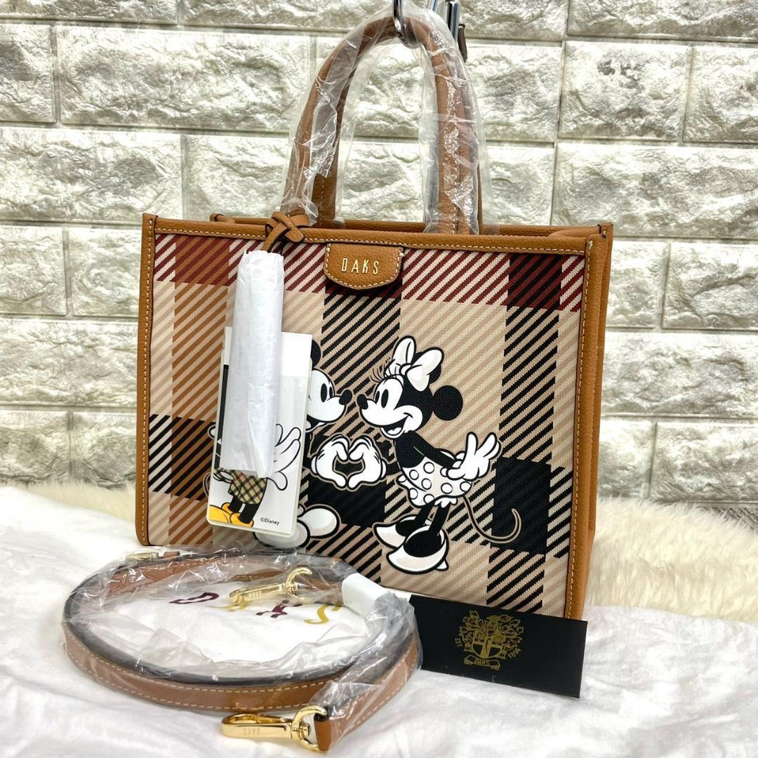 未使用 DAKS ダックス ディズニーコラボ 2way ショルダーバック 未使用 DAKS ダックス ディズニーコラボ 2way ショルダーバック