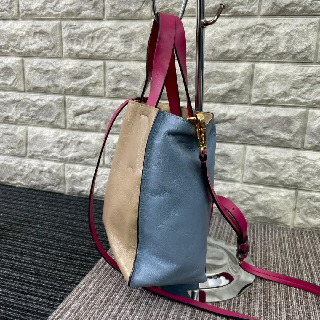 MARNI マル二 ミュゼオ 2way ショルダーバック レザー バイ MARNI マル二 ミュゼオ 2way ショルダーバック レザー バイ