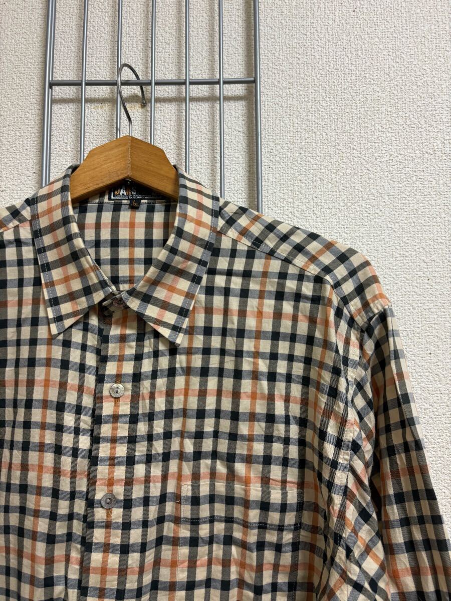 ［DAKS］ダックス　 長袖シャツ　チェック　L 0250328-1053