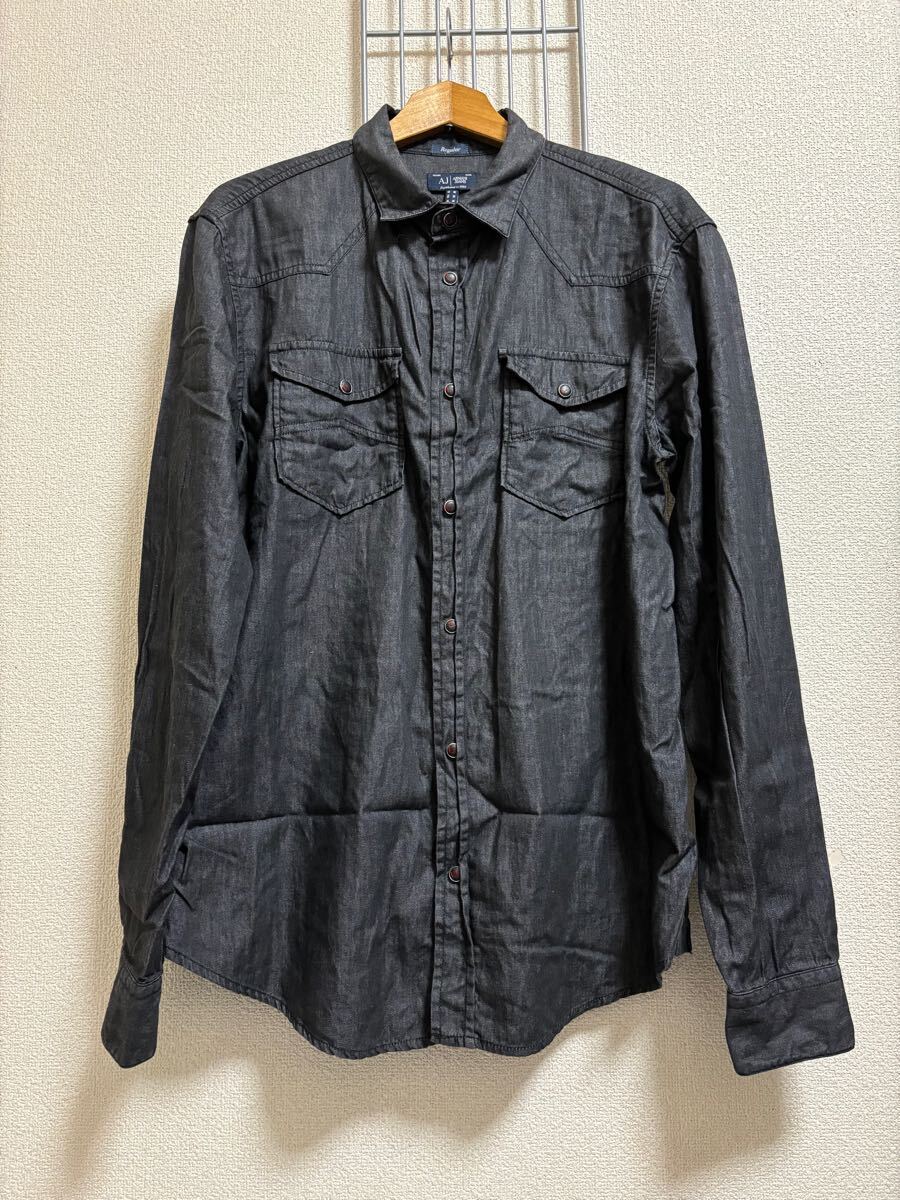 ［ARMANI JEANS］アルマーニジーンズ　 長袖シャツ　M 0250411-1151