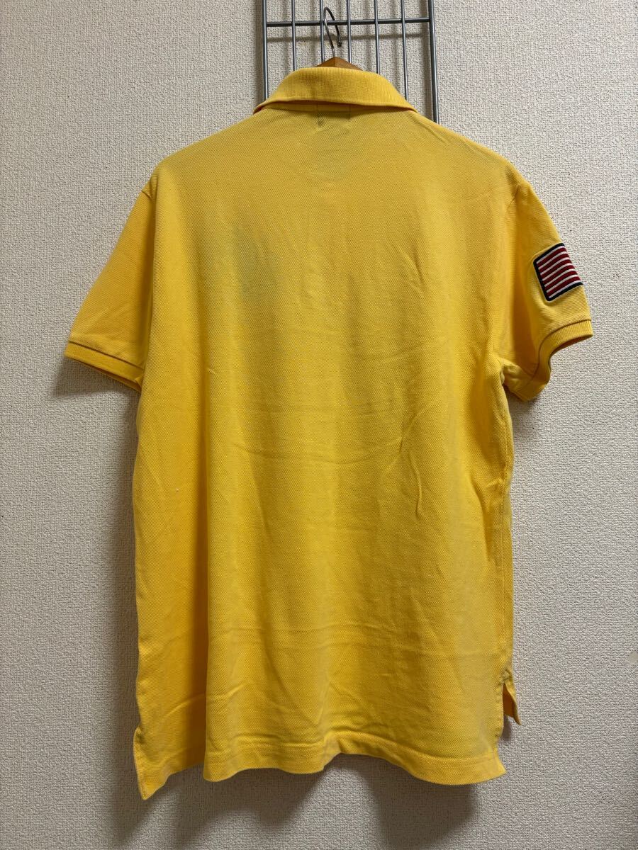 ［J.PRESS］ジェイプレス　 半袖ポロシャツ　イエロー　L Y4176