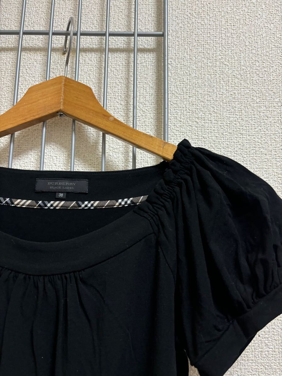 ［BURBERRY BLACK LABEL］バーバリーブラックレーベル　レディース　 トップス　ブラック　38 Y4195