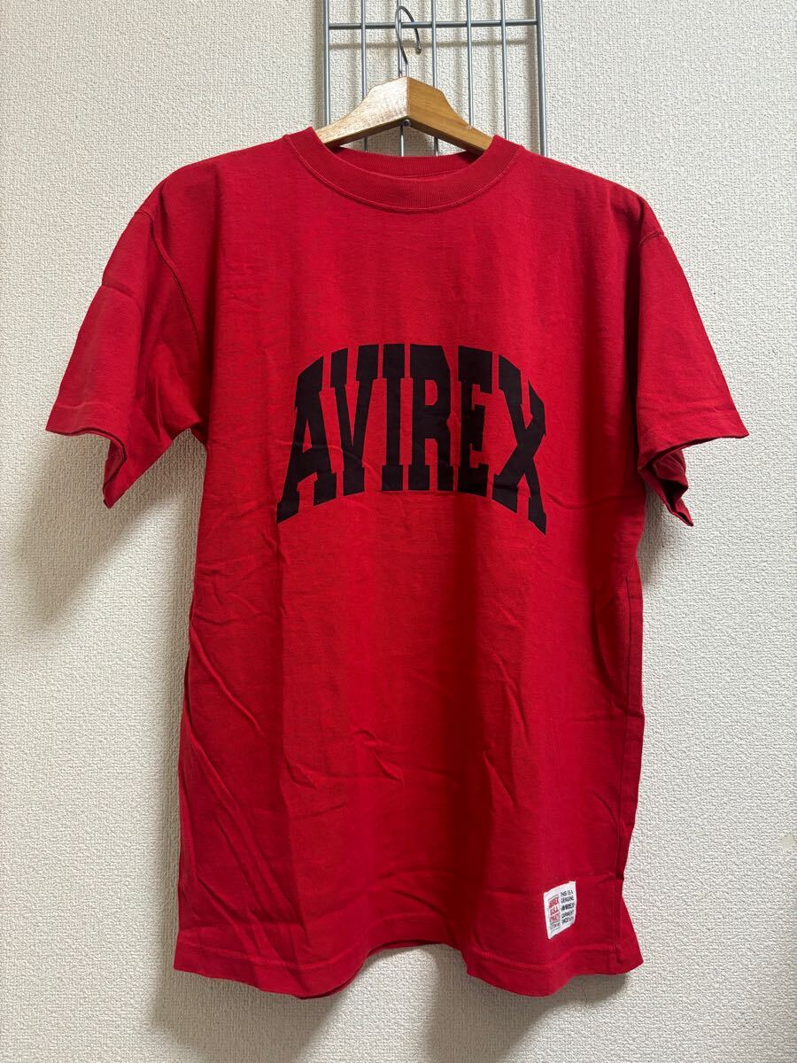 ［AVIREX］アヴィレックス　 半袖 Tシャツ　レッド　M Y4199